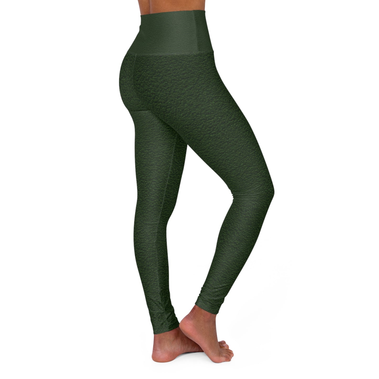 Deep Greens heart Yoga Leggings