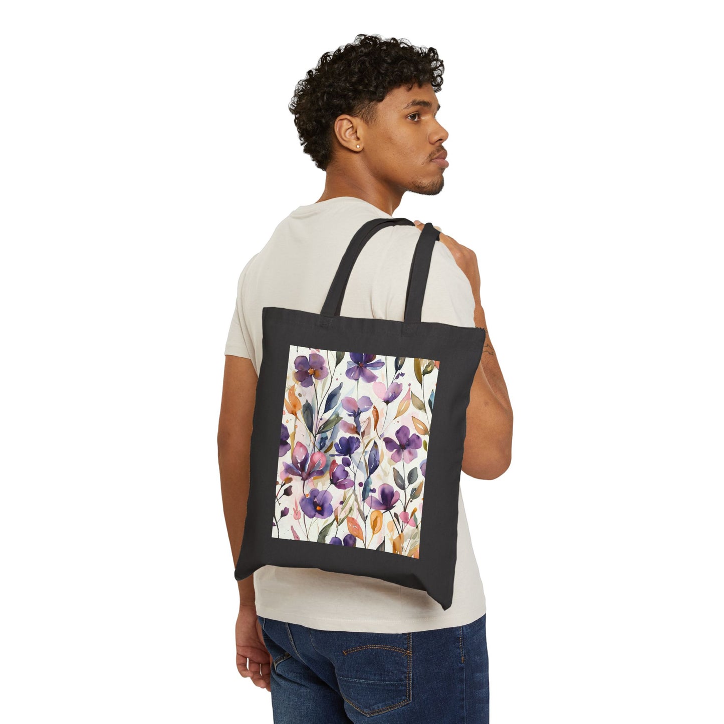 Watercoloured Cotton Tote Bag