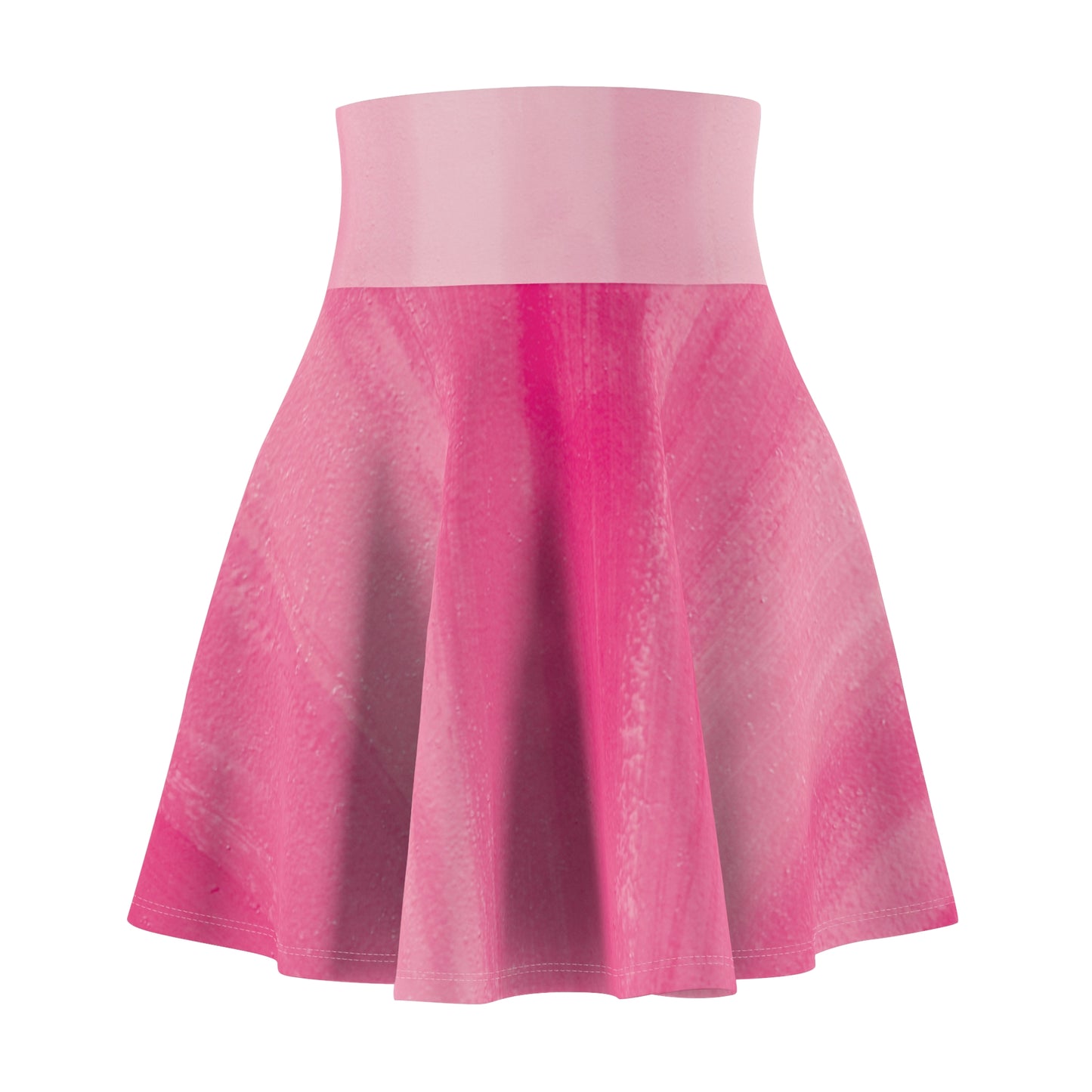 Pink Waisted Skater Skirt