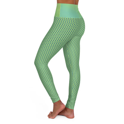 Green scales Yoga Leggings