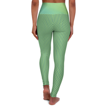 Green scales Yoga Leggings