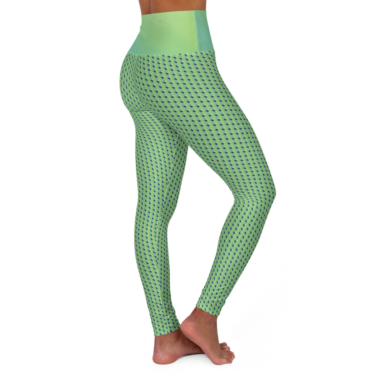 Green scales Yoga Leggings