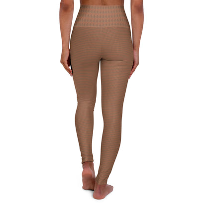 Beige lotus Yoga leggings