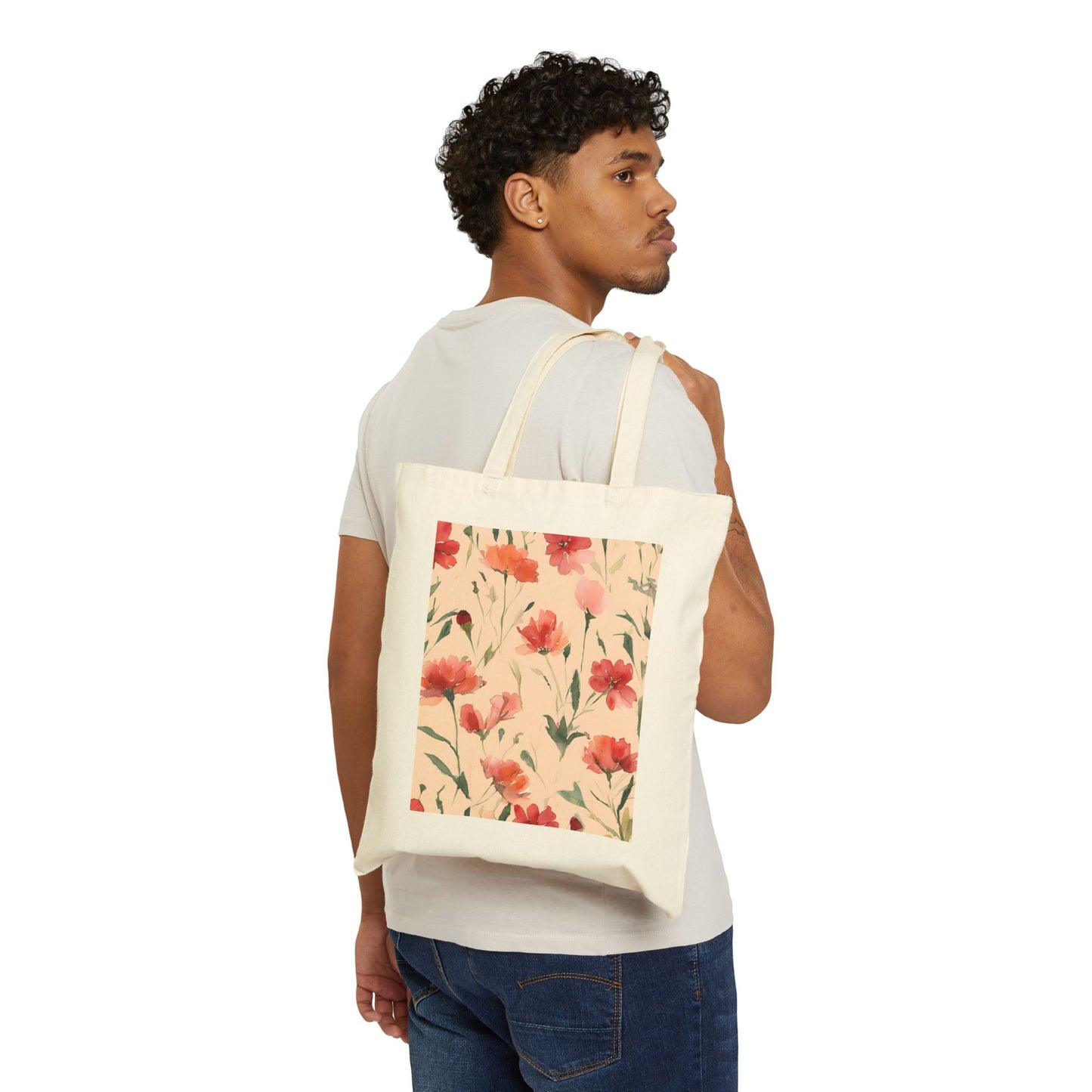 Watercoloured Cotton Tote Bag