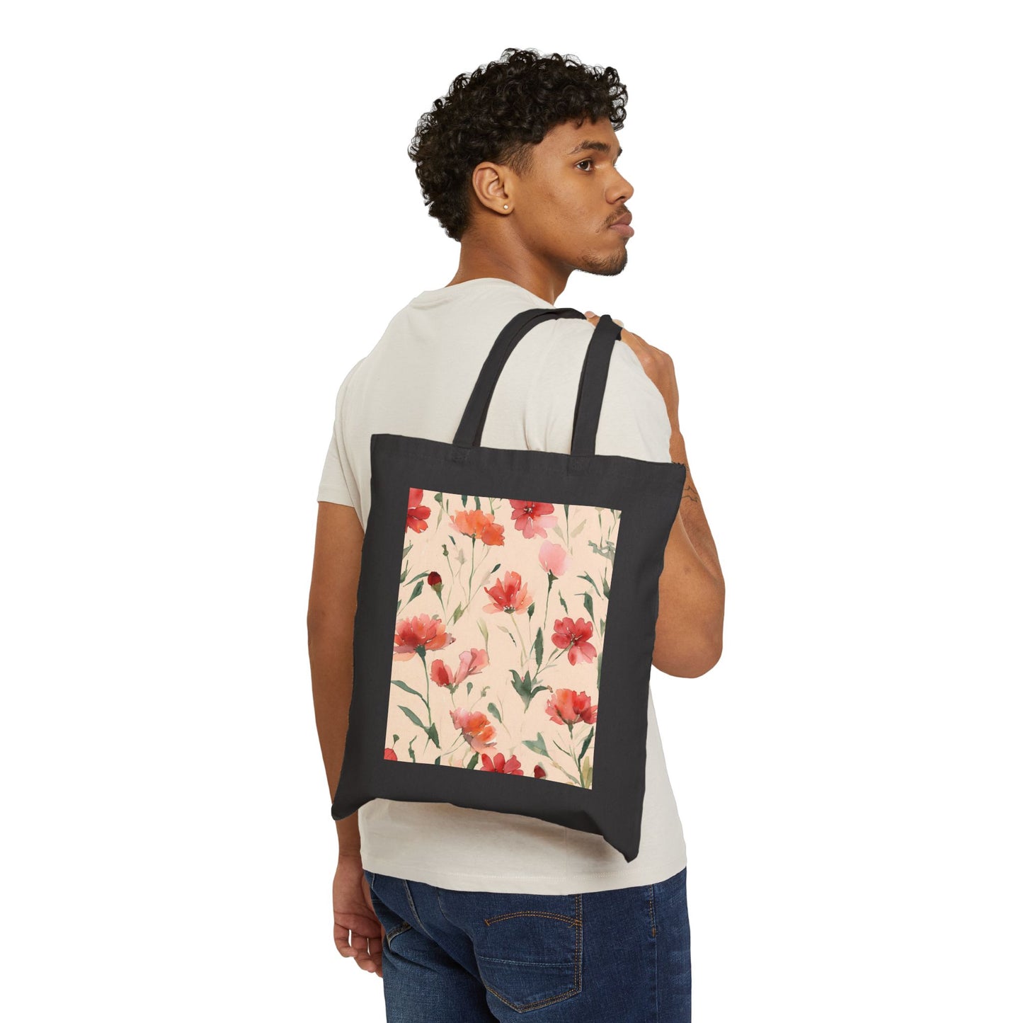 Watercoloured Cotton Tote Bag