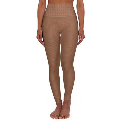 Beige lotus Yoga leggings