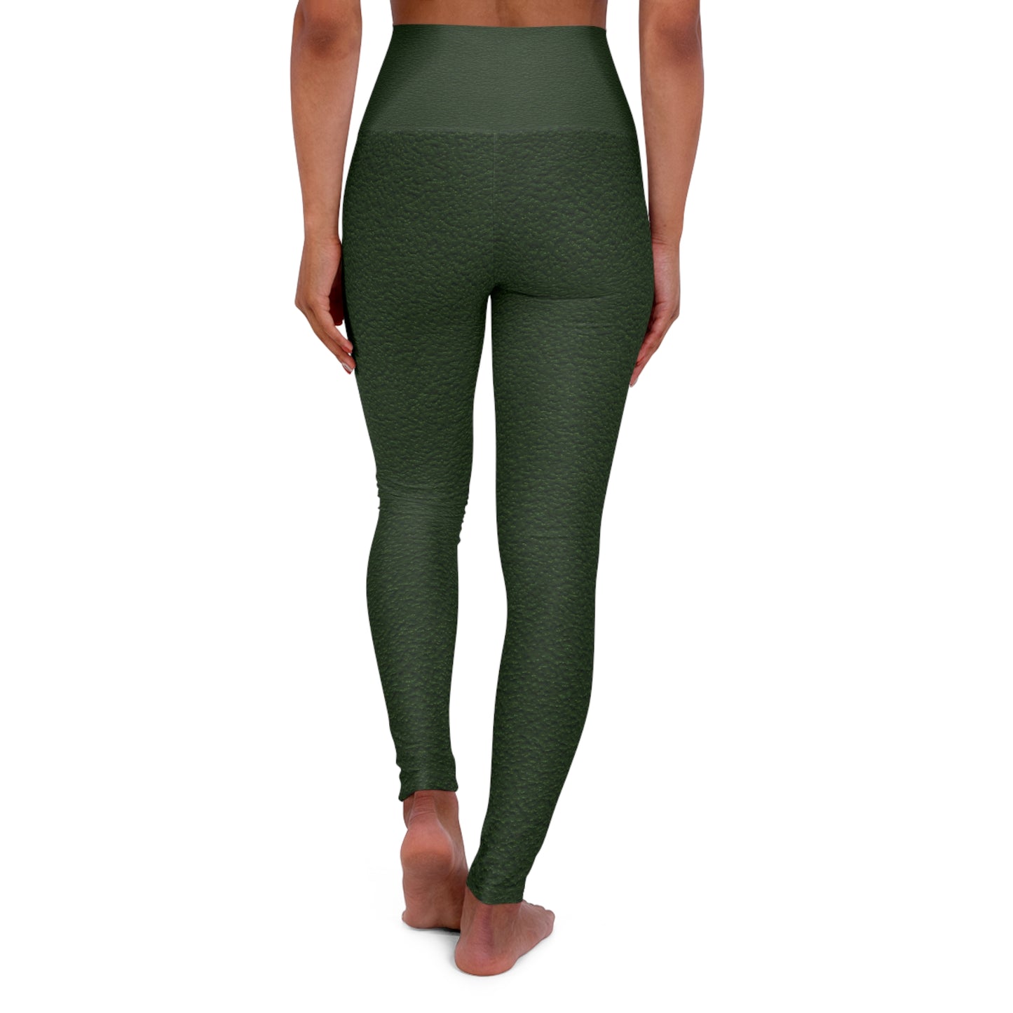 Deep Greens heart Yoga Leggings