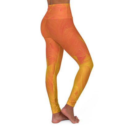 The Orange strokes Yoga leggings