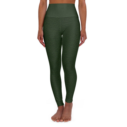Deep Greens heart Yoga Leggings
