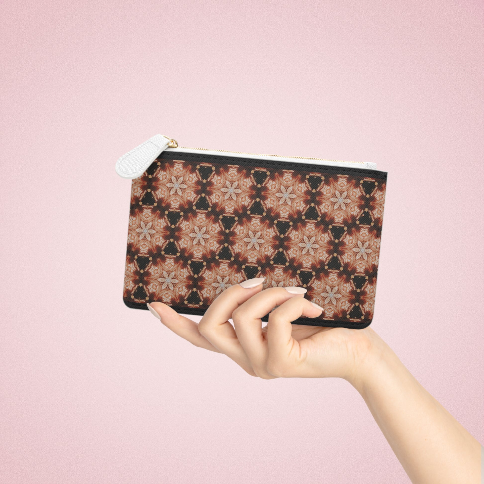 Clutch Bag: The Starlight Mosaic, flower & kaleidoscope patterns leather - My Store