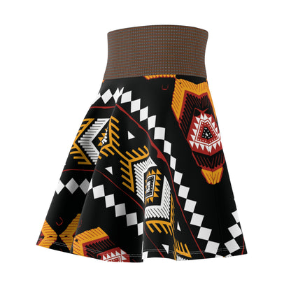 The Drum Patterned skater Skirt