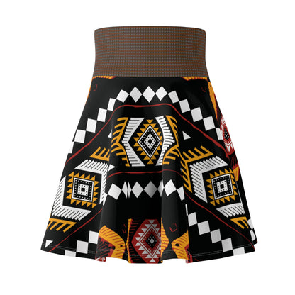 The Drum Patterned skater Skirt