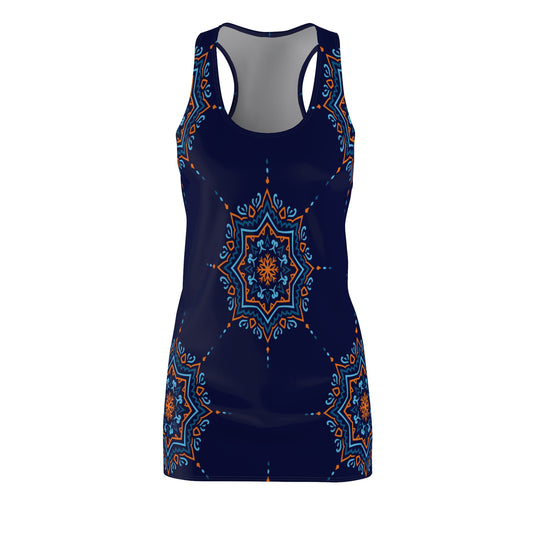 The Midnight Mandala: Women's Cut & Sew Racerback dress - My Store