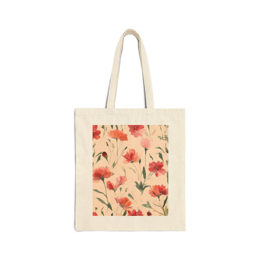 Watercolour Cotton Canvas Tote Bag - My Store