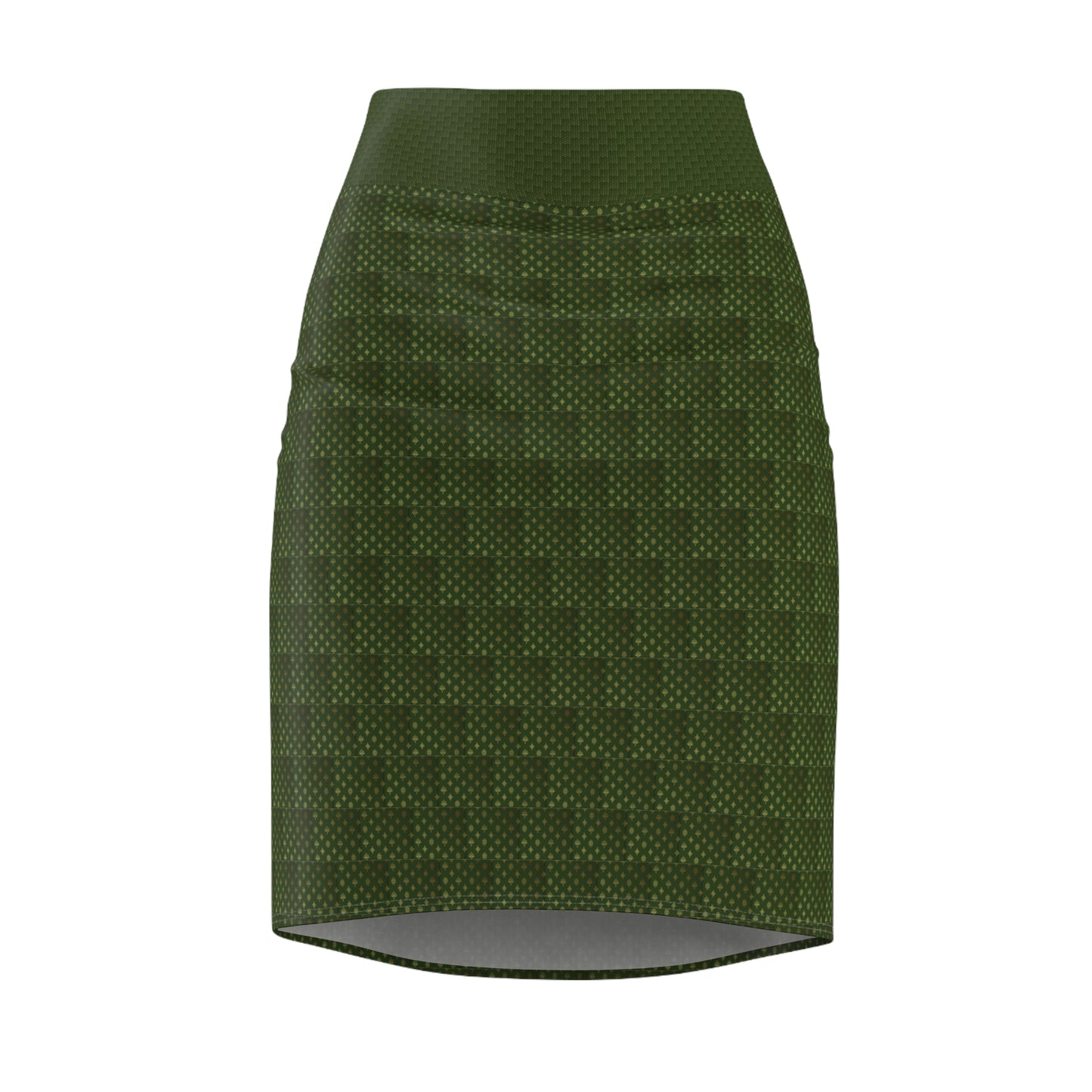 Green Heart Pencil Skirt