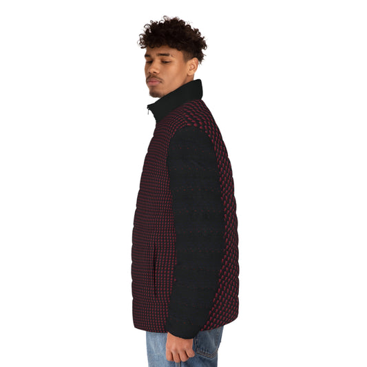Cherry cheque men's puffer - My Store